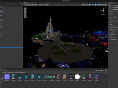 Behind-the-scenes view of Disneyland Paris Illuminations recreated in VRChat